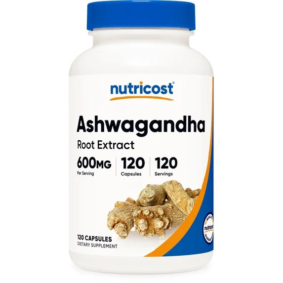 Nutricost Ashwagandha Herbal Supplement 600mg, 120 Capsules | Walmart (US)