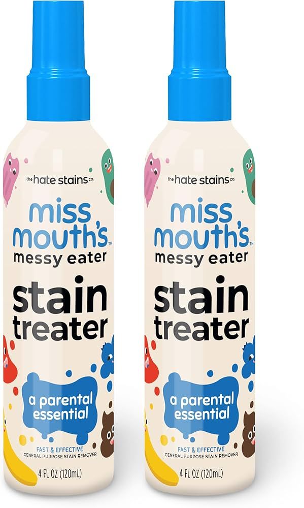 Miss Mouth's Messy Eater Stain Treater Spray - 4oz 2 Pack Stain Remover - Newborn & Baby Essentia... | Amazon (US)