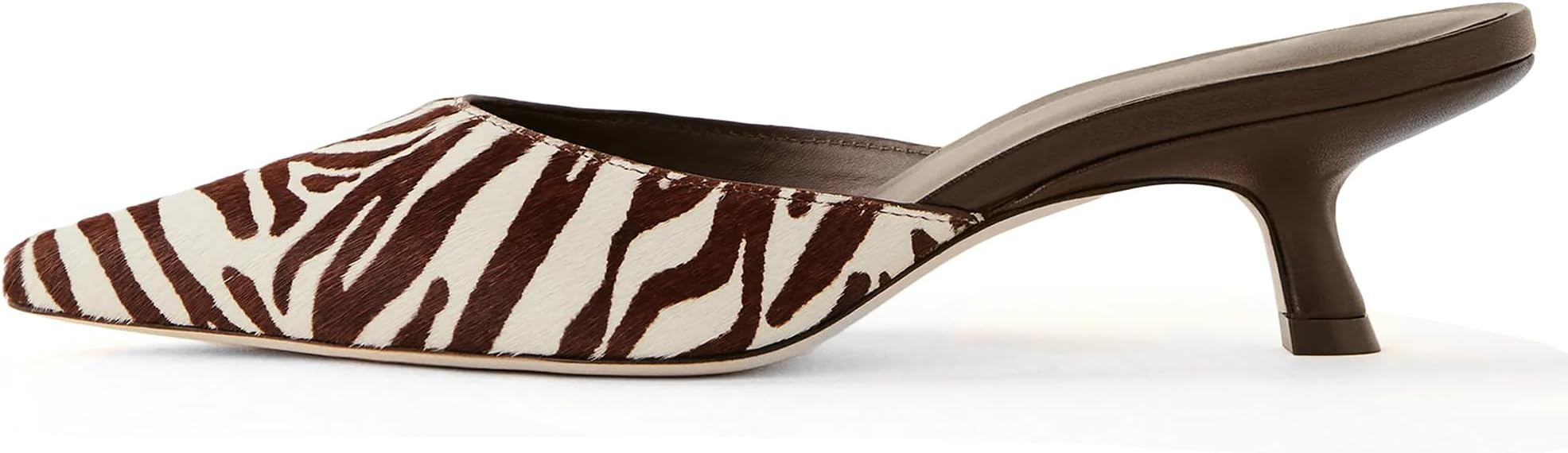 Women Kitten Heels Mules Closed Pointed Toe Slip on Backless Stiletto Slingback Heels Wedding Dre... | Amazon (US)