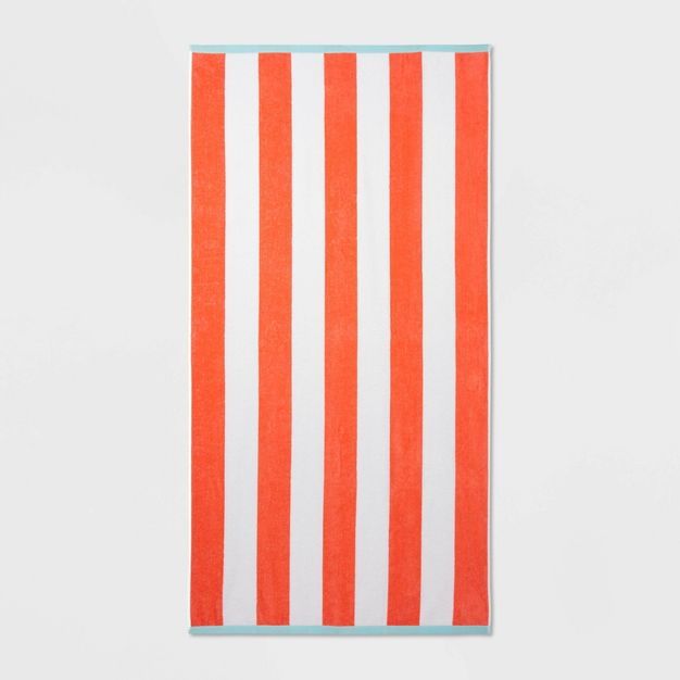 Reversible Cabana Striped Beach Towel - Sun Squad™ | Target