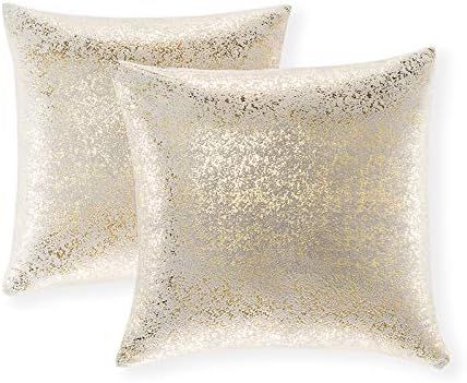 Xinrjojo Set of 2 Throw Pillow Covers, Cushion Cases, Decorative Square , Slipover Pillowslip for... | Amazon (US)