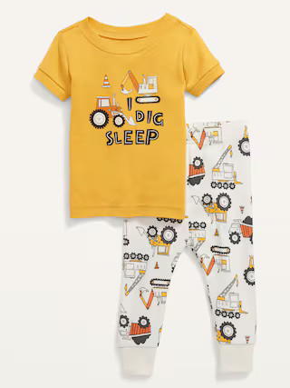 Unisex Snug-Fit Printed Pajama Set for Toddler &amp; Baby | Old Navy (US)