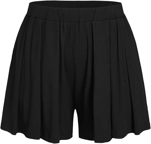 CIDER Plus Size Women Shorts Elastic Waist Wide Leg Flowy Shorts Lounge Summer Vacation Boho Casu... | Amazon (US)