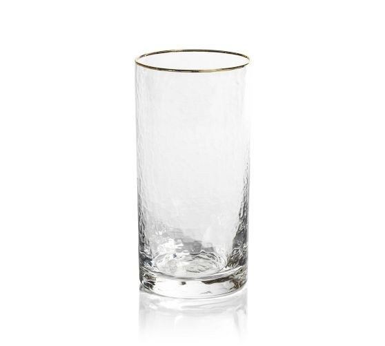 Hammered Gold Rim Cocktail Glasses, Set of 4 | Pottery Barn (US)