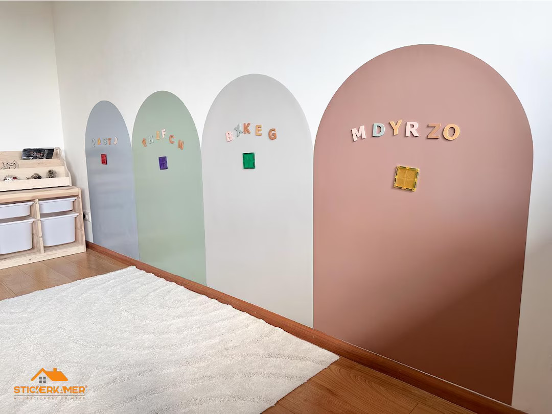 Magnetic Chalkboard Wall Decal Magnetic Wall Decal Playroom Montessori Kids Room Magnetic Chalkbo... | Etsy (US)