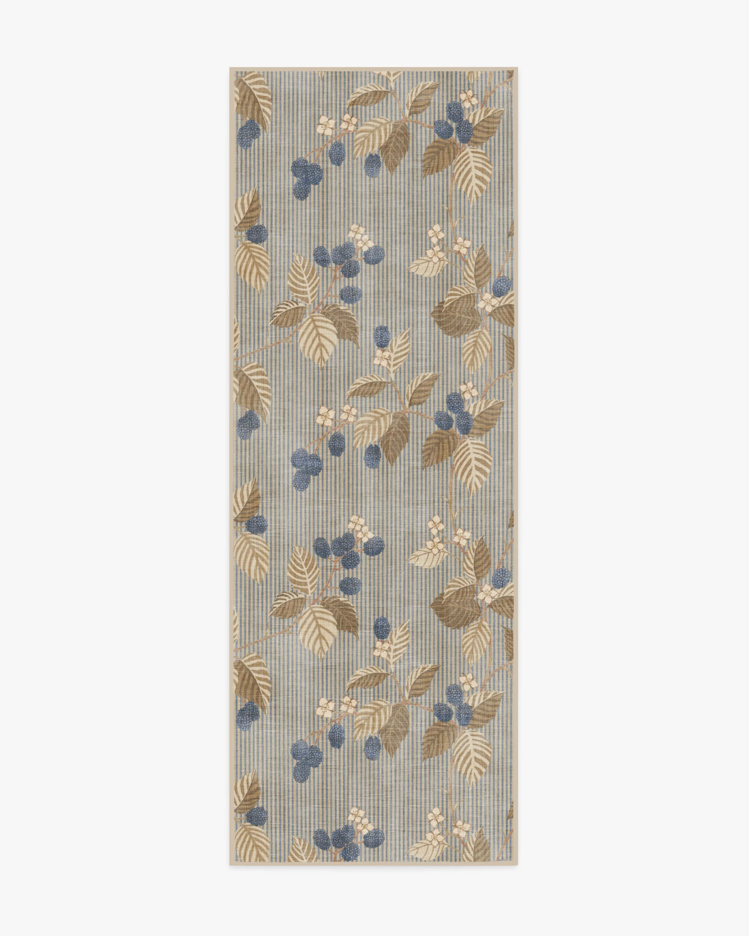 Sanderson Rubus Azure & Fawn Tufted Rug | Ruggable | Ruggable