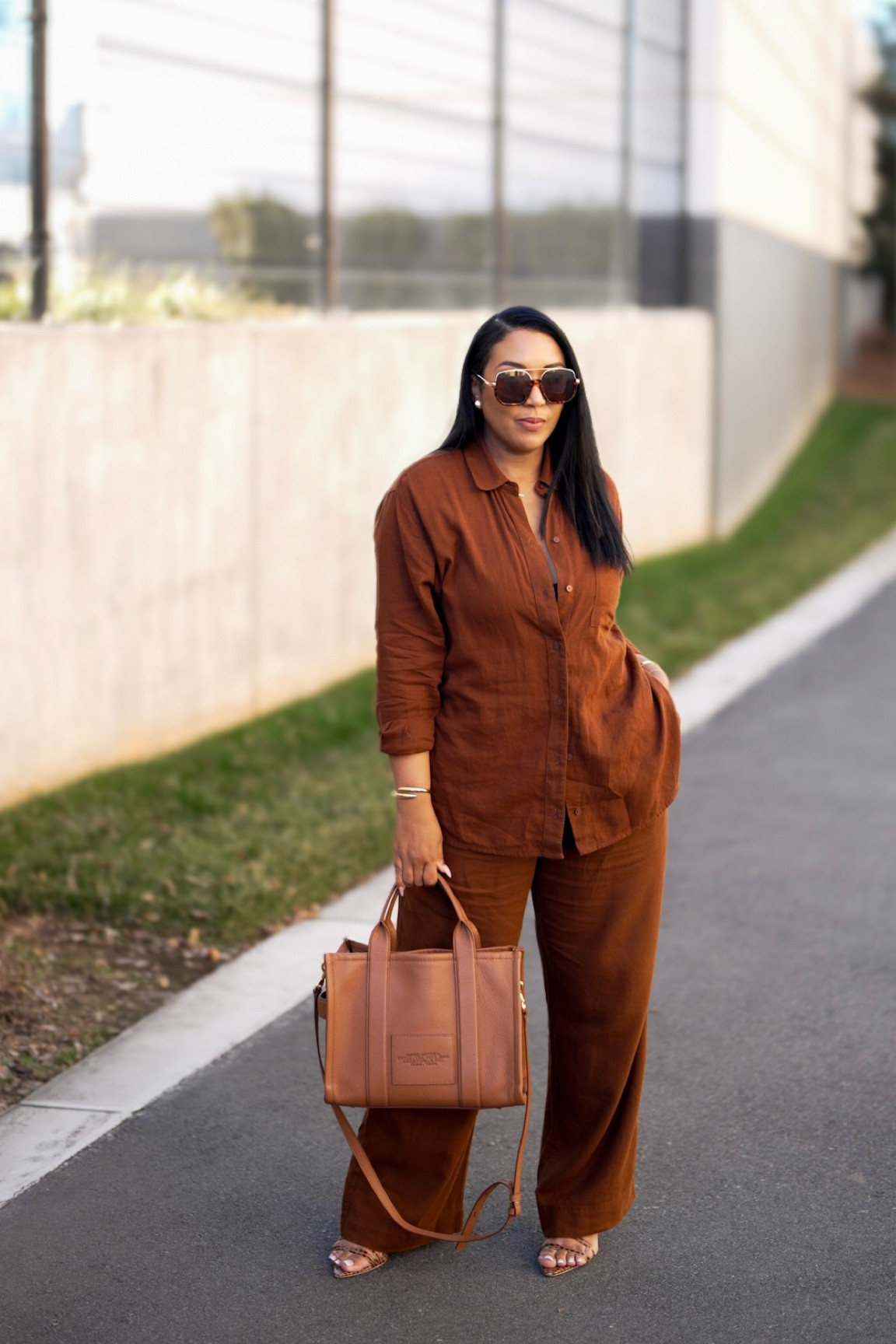 Brown Linen Pant Set
Size: M
(Full Review of This Set on My YouTube Channel This Week)

#LTKFindsUnder50 #LTKStyleTip #LTKOver40