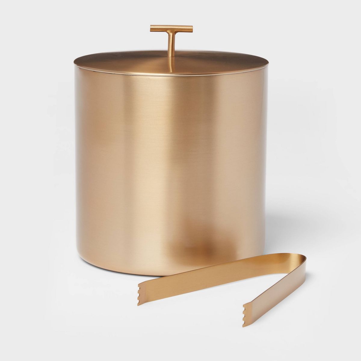 Metal Ice Bucket with Tongs Gold - Threshold™ | Target