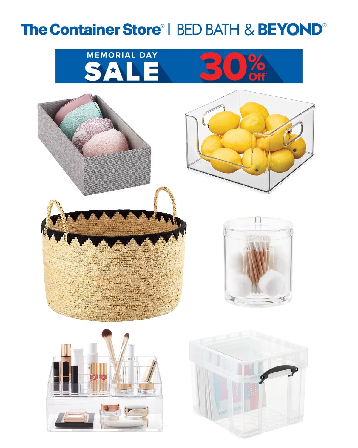 Container Store and Bed Bath & Beyond have combined! 30% off Memorial Day sale.

#LTKmomlife #LTKSaleAlert #LTKHome