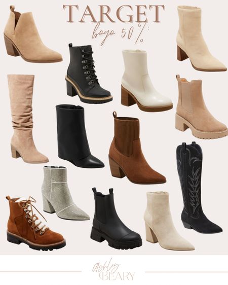Target boot sale BOGO 50% off for the whole family! Womens men and kids boots on sale. 

#LTKshoecrush #LTKSeasonal #LTKsalealert