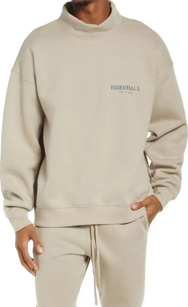 Fear of God Essentials Fear of God Mock Neck Sweatshirt | Nordstrom | Nordstrom