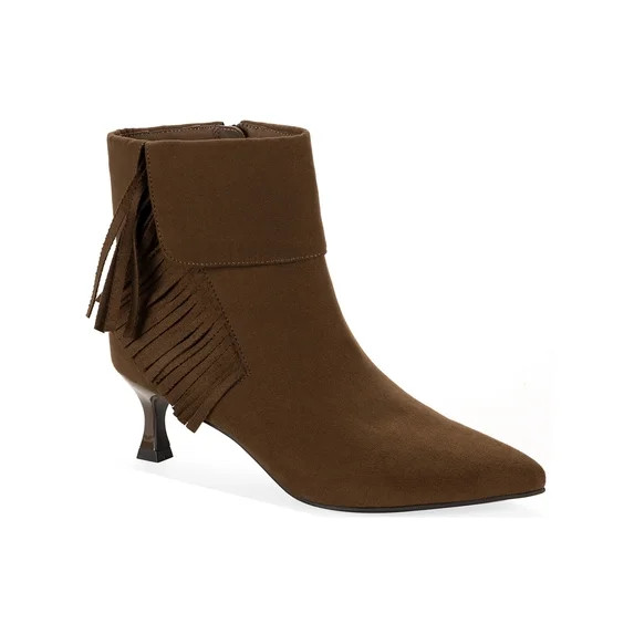 Celebrity Pink's Womens Finn Fringe Bootie | Walmart (US)