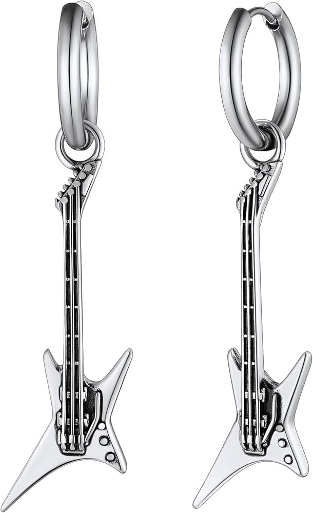 Richsteel Hoop Earrings for Women Stainless Steel/Gold/Black Plated Spider/Dollar/Angel Wings Fas... | Amazon (US)