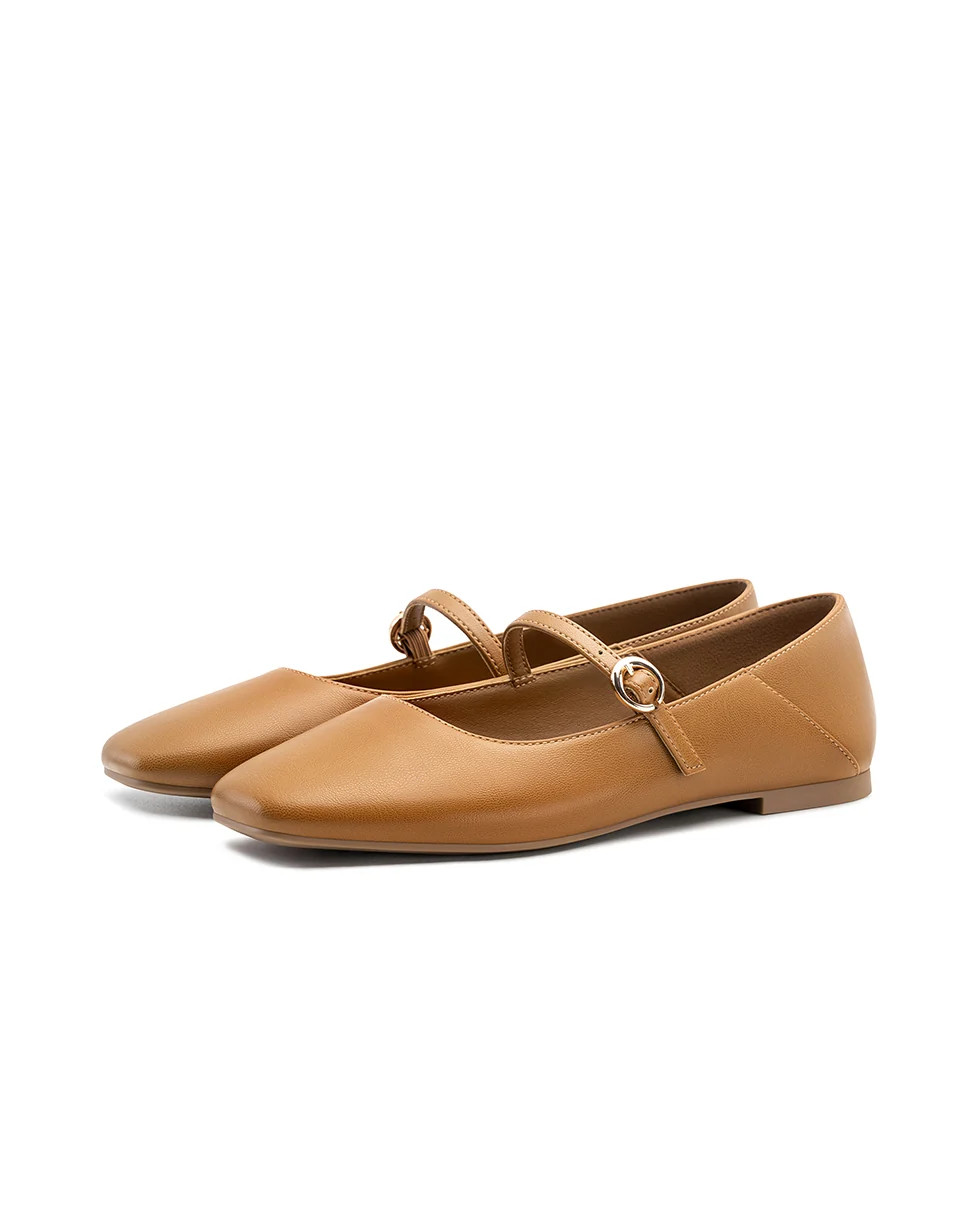 Melody | Square Toe Mary Jane Flats | Fitory Footwear US