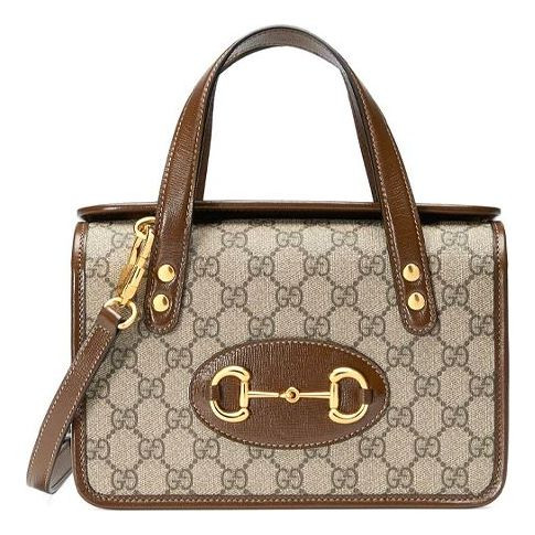 (WMNS) Gucci Canvas Horsebit 1955 Old Flower Logo Single-Shoulder Bag Mini Brown 645453-92TCG-856... | KICKS CREW