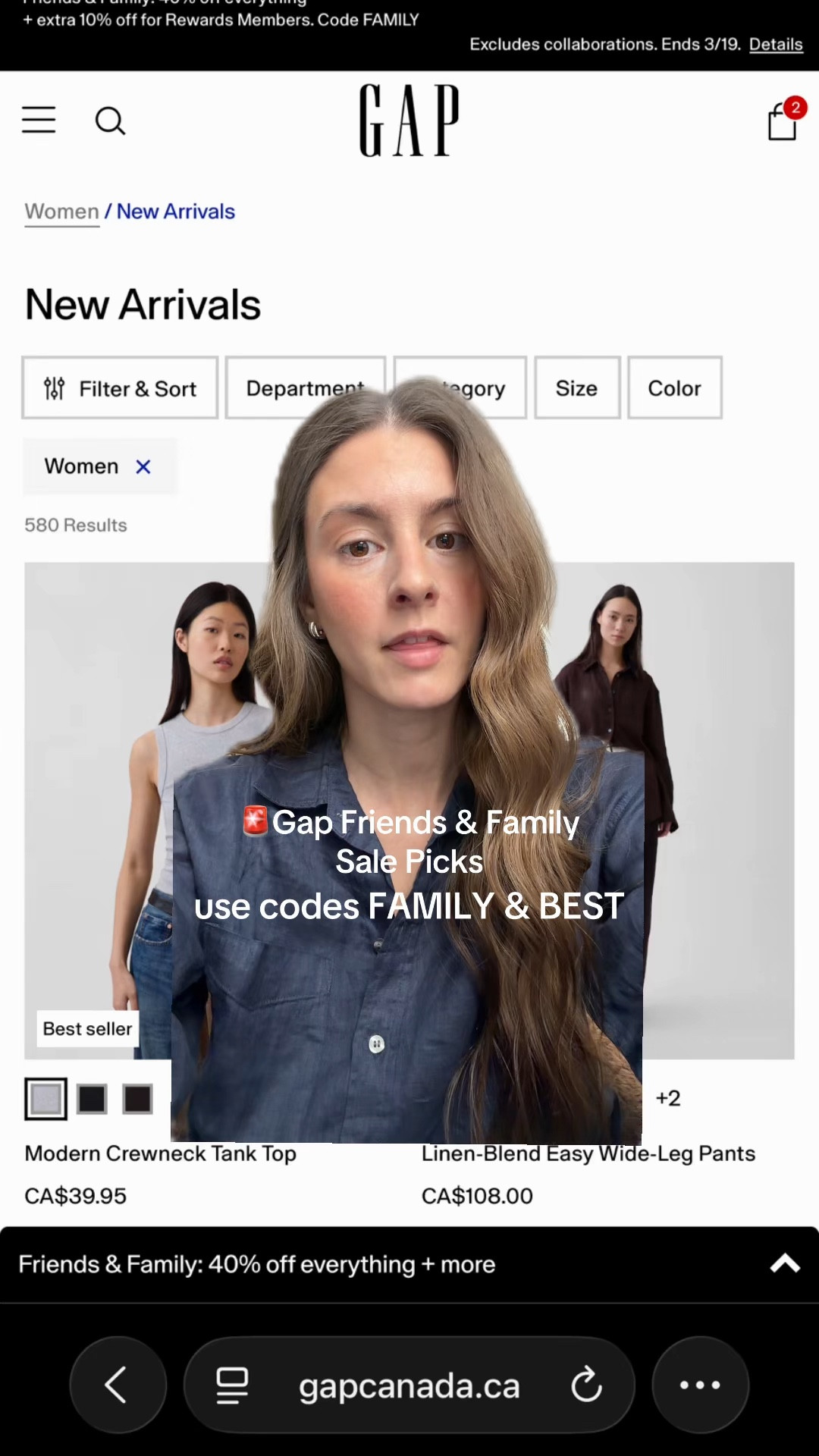 🚨 Gap Friends & Family Sale has started.
everything is 40% off and you can stack codes “FAMILY” and “BEST” for additional discounts.

#LTKsale #LTKsummer #LTKcanada