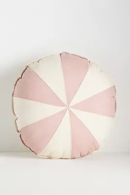 Moi Mili Round Patchwork Pillow | Anthropologie (US)