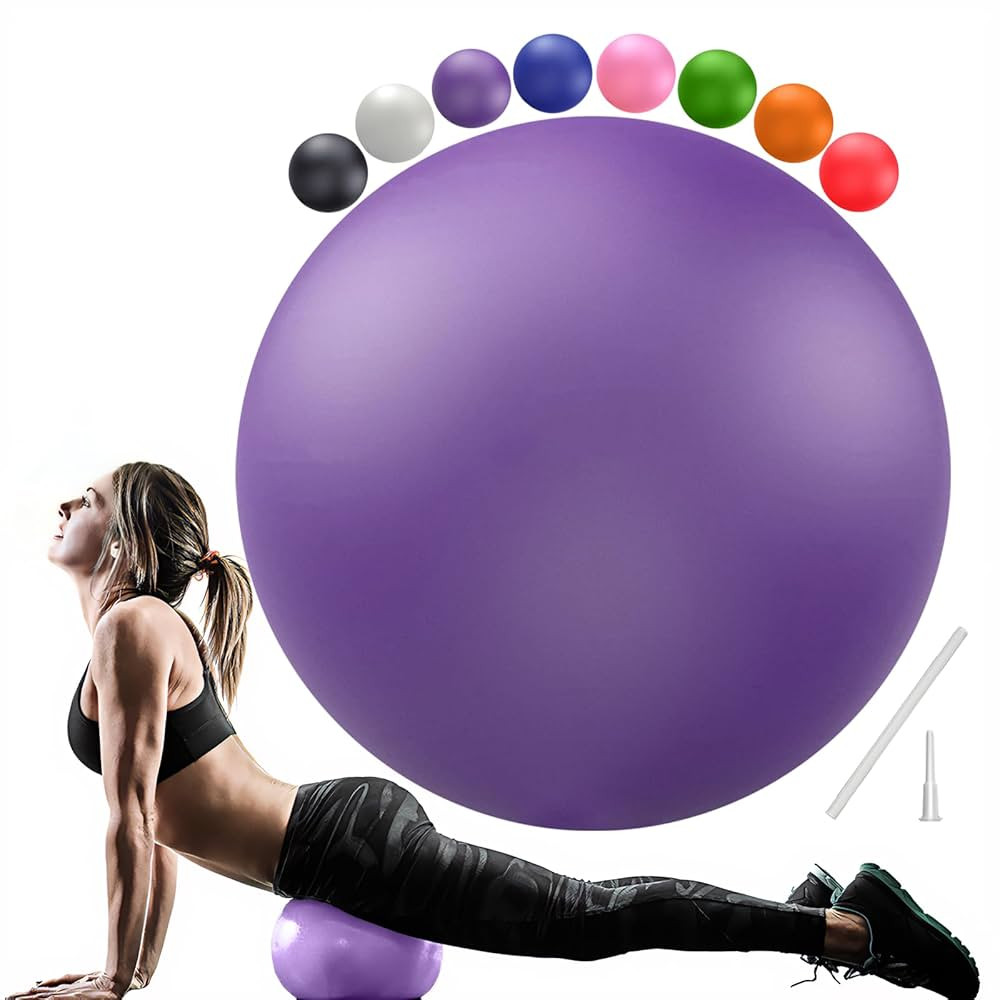 Soft Pilates Ball 9 Inch, Ideal Small Exercise Ball Between Knee Squeeze for Physical Therapy Yog... | Amazon (US)