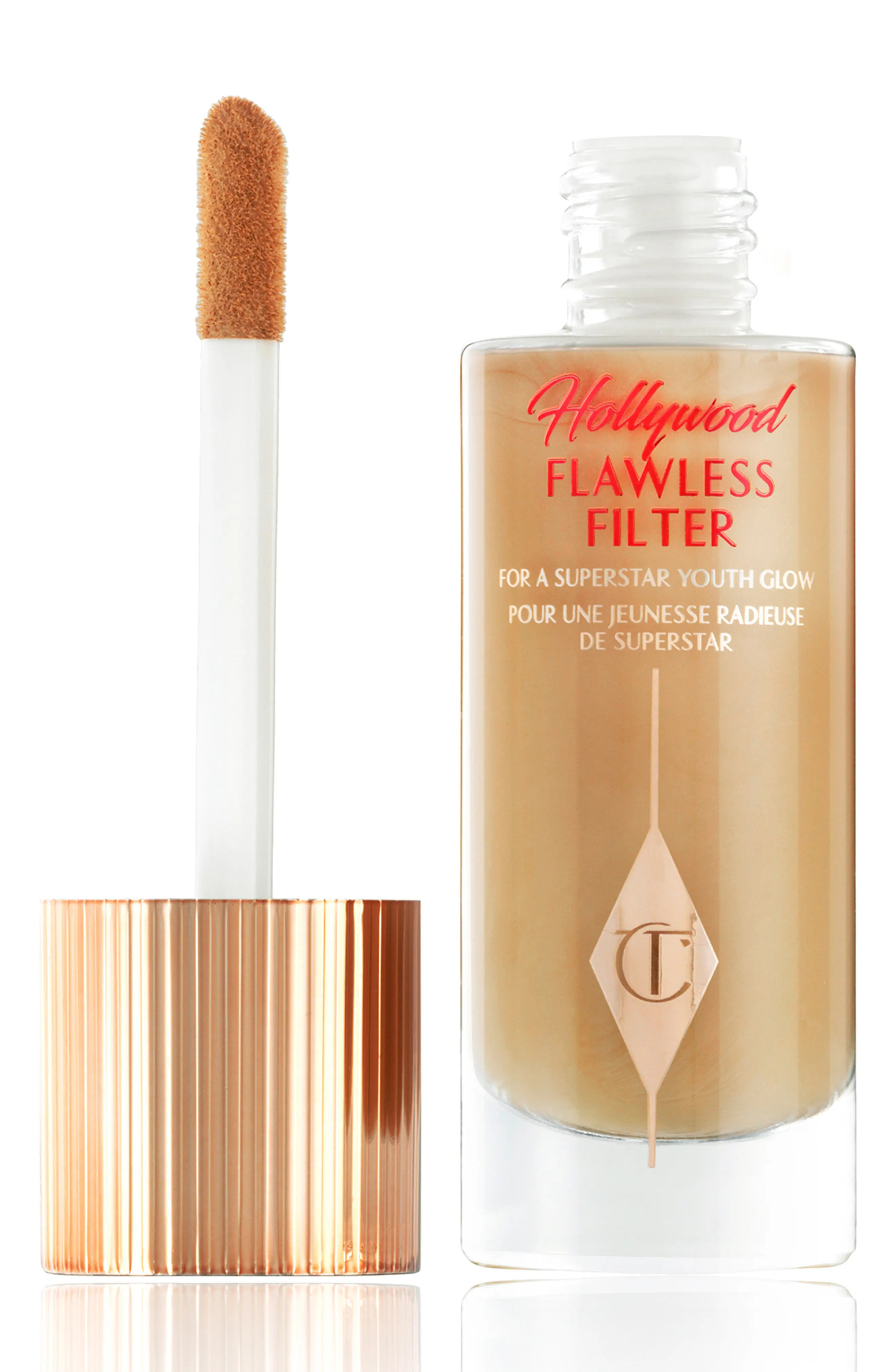 Charlotte Tilbury Hollywood Flawless Filter Primer & Highlighter in 5.5 Tan at Nordstrom | Nordstrom