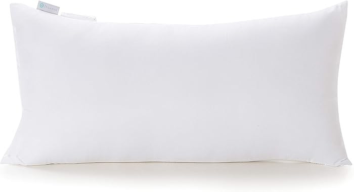 Acanva Fluffy Pillow Insert for Bed Sleeping, Decorative Stuffer Cushion Sham Filler, 12x24 Inch,... | Amazon (US)