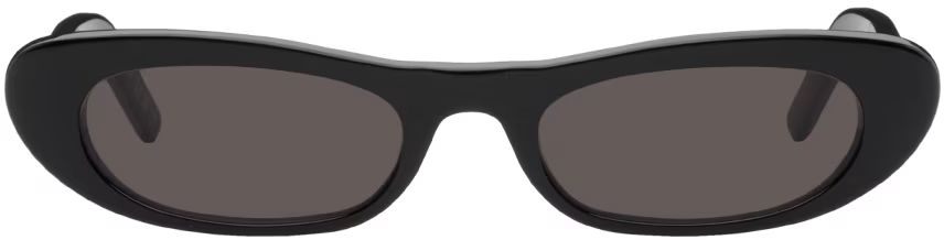Black SL 557 Shade Sunglasses | SSENSE
