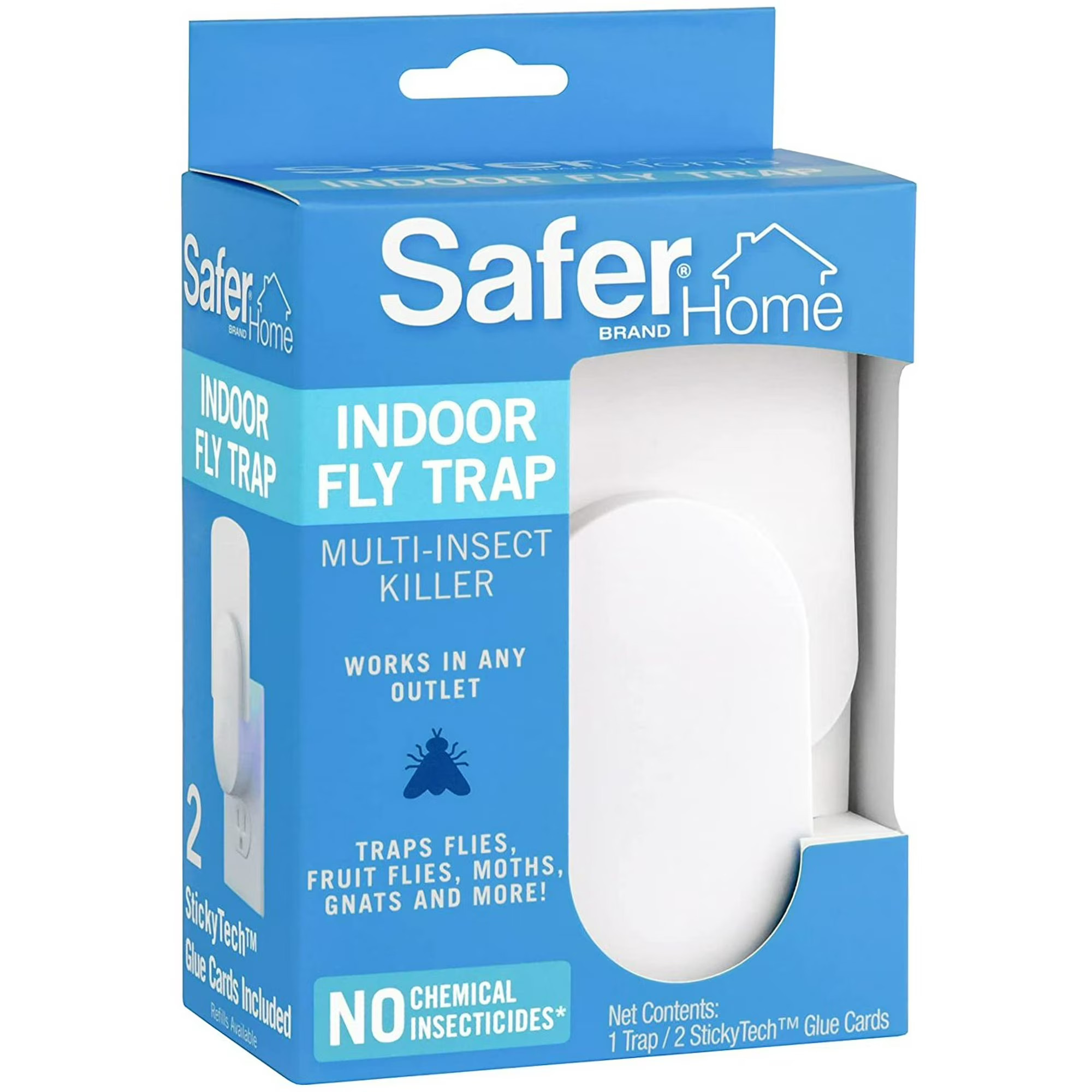 Traps Safer Home Chemical Free Indoor Plug Trap, Fruit, White | Walmart (US)