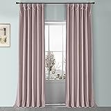 HPD Half Price Drapes VPYC-161207-96 Plush Velvet Curtain (1 Panel), 50 X 96, Ballet Pink | Amazon (US)
