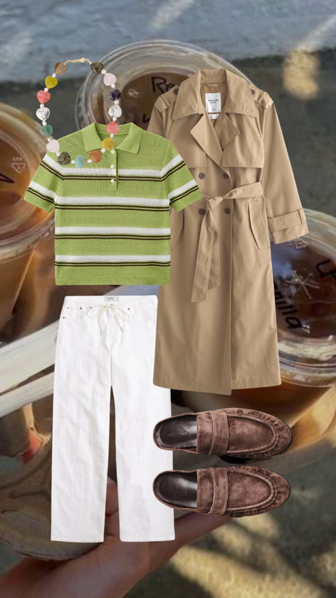 What to wear: cold spring day! Coffee shop vibes. Date with friends!

#trenchcoat #abercrombie #loafers #stripes #springstyle #bresheppard