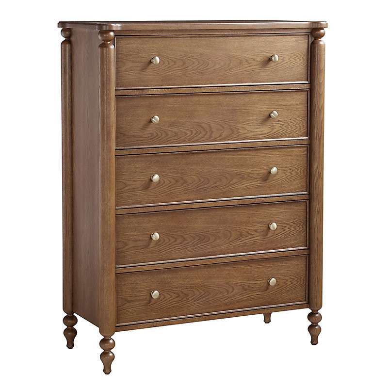 Dover 5-Drawer Tall Dresser - Chestnut - Ballard Designs | Ballard Designs, Inc.