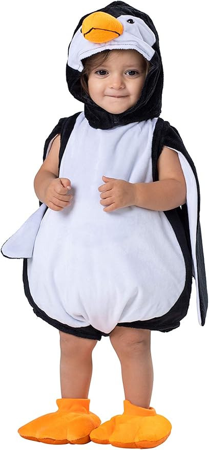 Dress Up America Penguin Costume for Babies - Onesie Dress Up Penguin Costume for Toddlers - Hall... | Amazon (US)