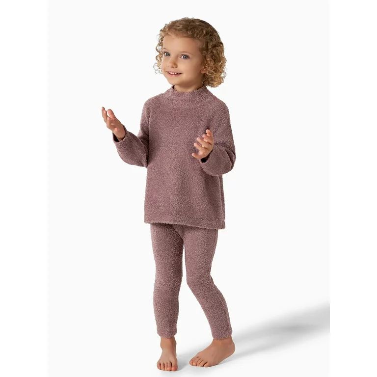 Modern Moments By Gerber Baby & Toddler Girl Long Sleeve Cozy Mock Neck Top & Legging 2-Piece,12M... | Walmart (US)
