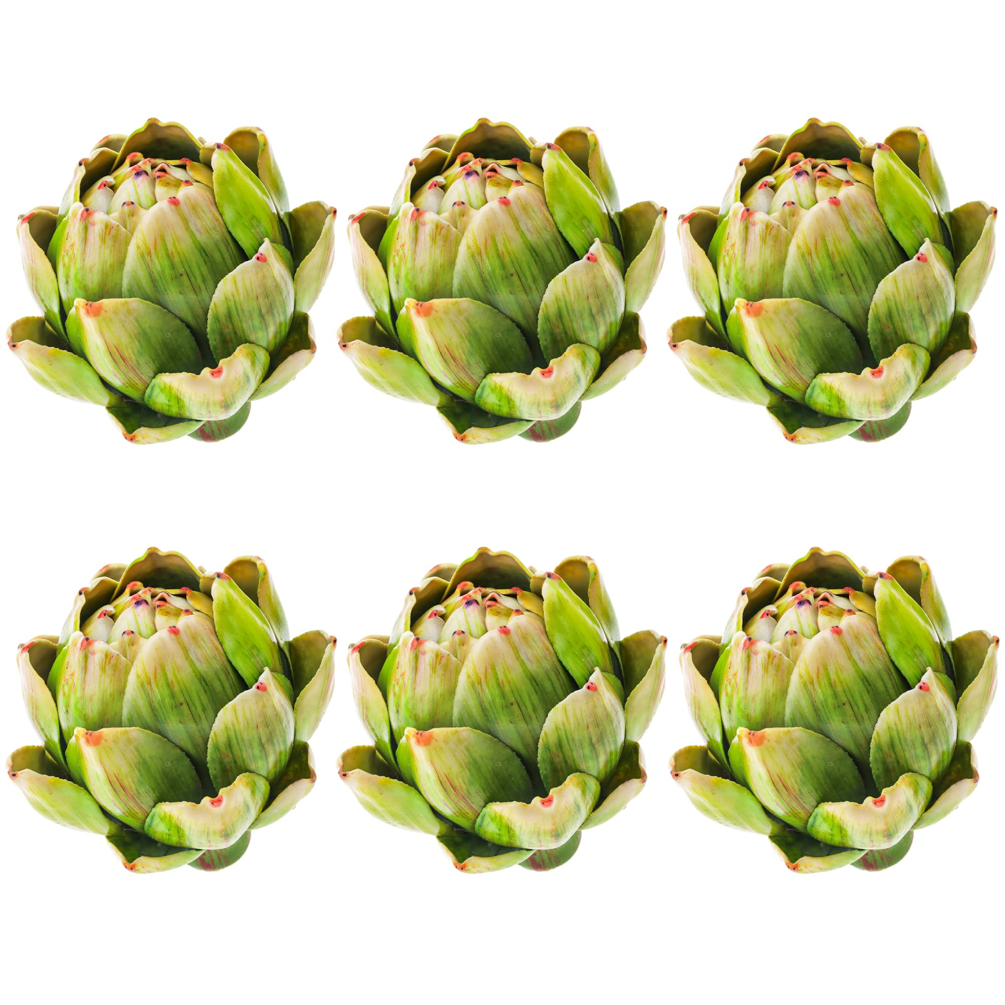 6Pcs Small Green Faux Artichokes Fake Artichokes Artificial Vegetables and Fake Fruits Artichoke ... | Amazon (US)