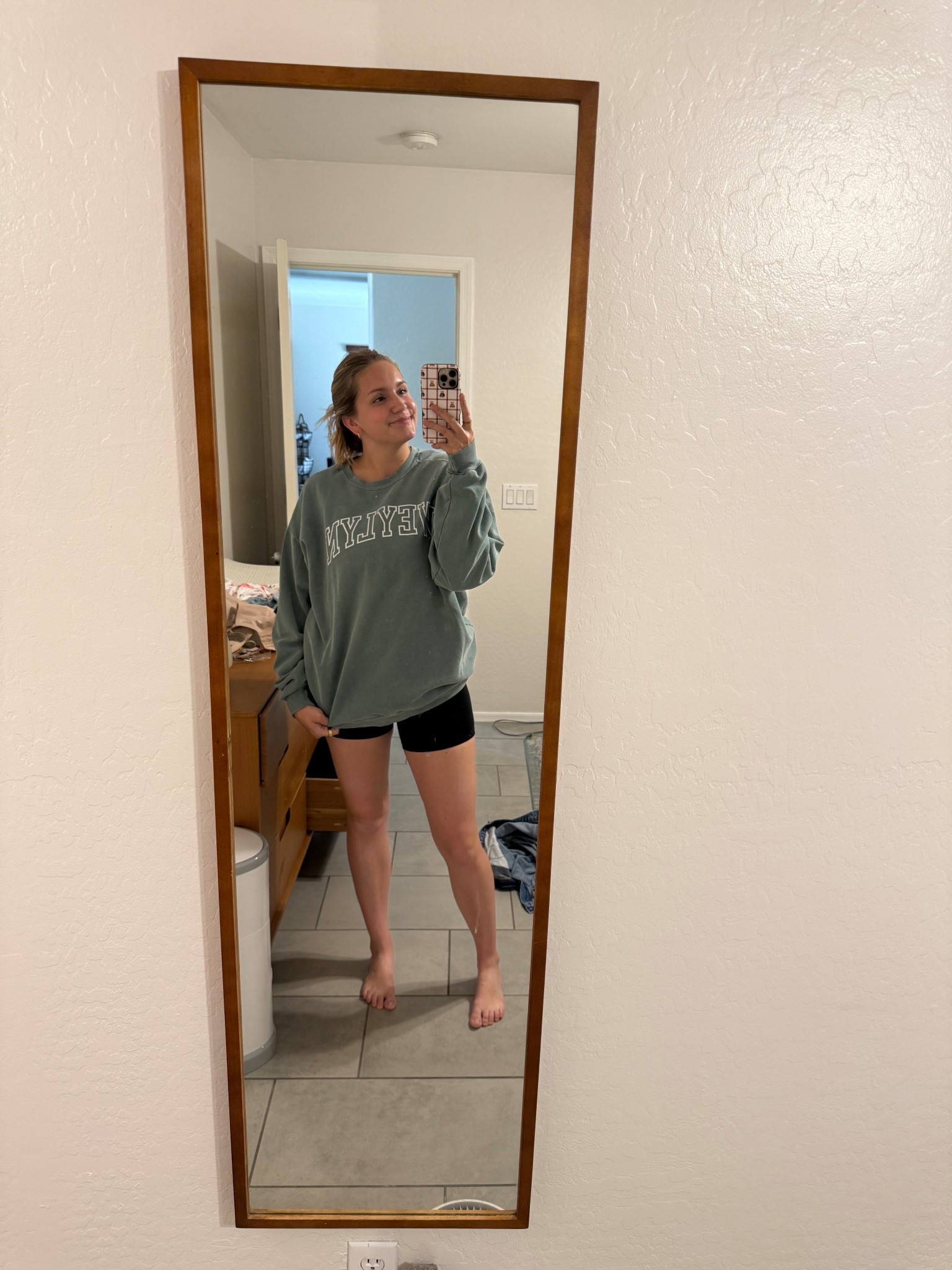 My favorite sweatshirt with weylyn! 