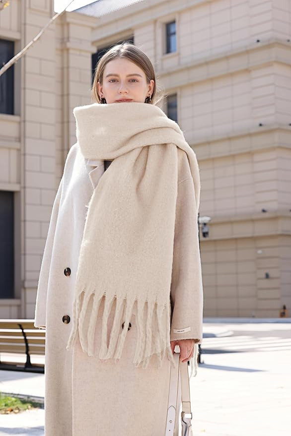 Wander Agio Winter Warm Scarf Long Pashmina Extra Large Shawls and Wraps for Women Large Blanket ... | Amazon (US)