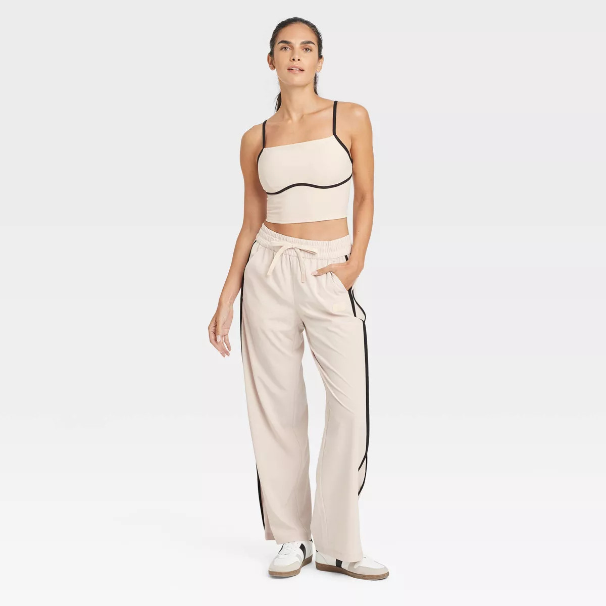 Women's Piped Cropped Support Tank Top - JoyLab™ | Target