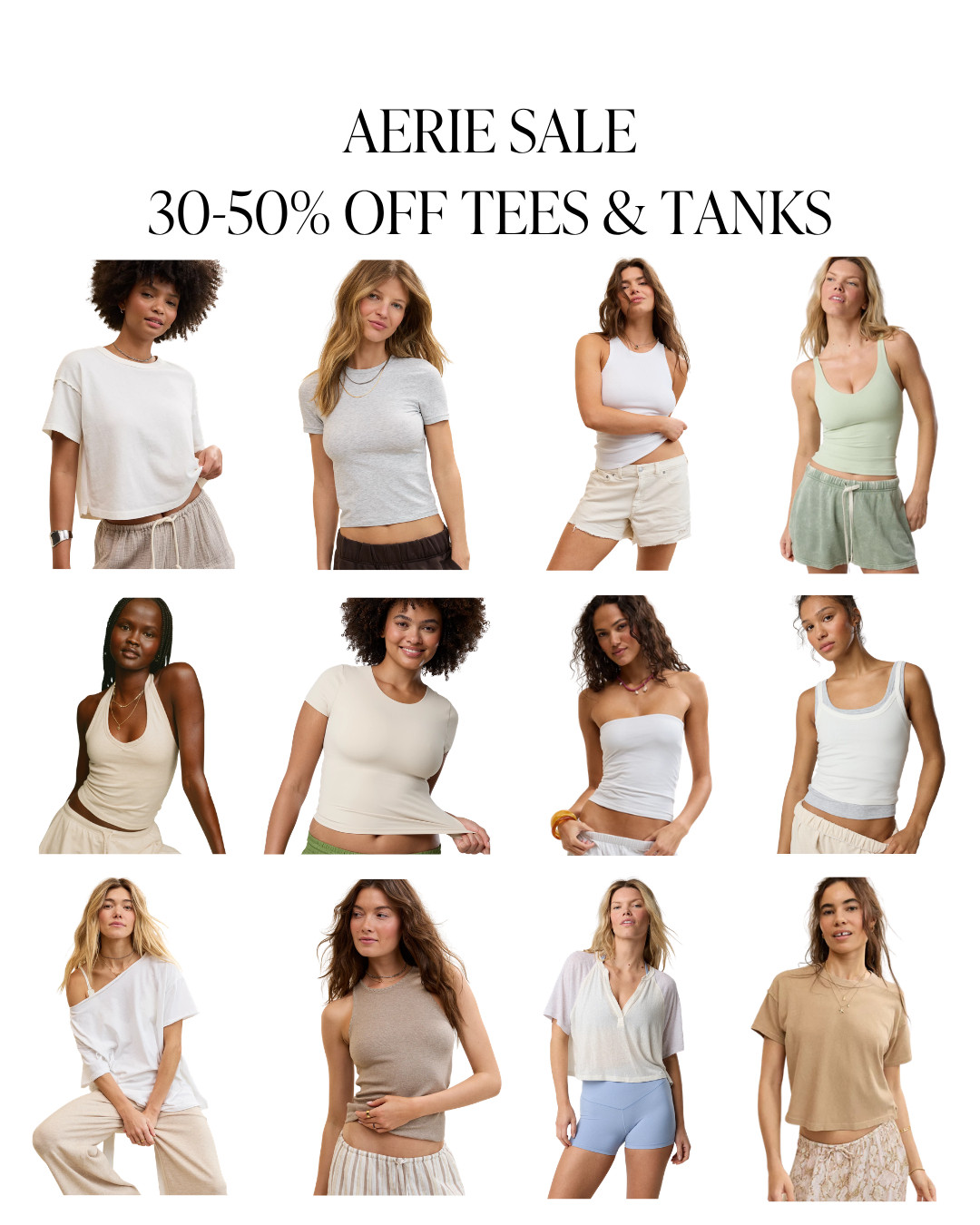Aerie sale alert! Tanks + tees are 30–50% off! Stocking up on all the comfy basics for summer ☀️
 

 #LTKootd #LTKSeasonal #LTKSaleAlert