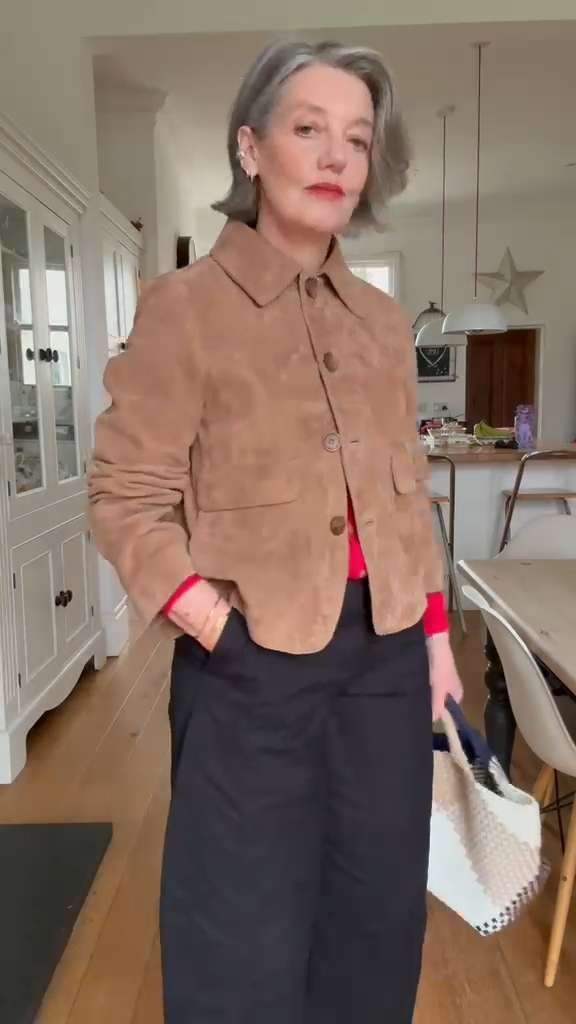 Outfit of the Day with a Pop of Red! ❤️ 
Jacket size 12
Trousers size medium 
Polo knit is on sale I’m wearing a 14


Bold Red Top Outfit, Black Trousers, Smart Casual Look, Everyday Style Ideas, Simple Capsule Wardrobe,  Timeless Outfit Inspo, Suede Jacket Outfit, Neutral Outerwear Style, Everyday Tote Bag, Elevated Casual Look, Spring Layering Ideas, Spring Style, Spring Outfit 

 

#LTKeurope #LTKuk #LTKspring