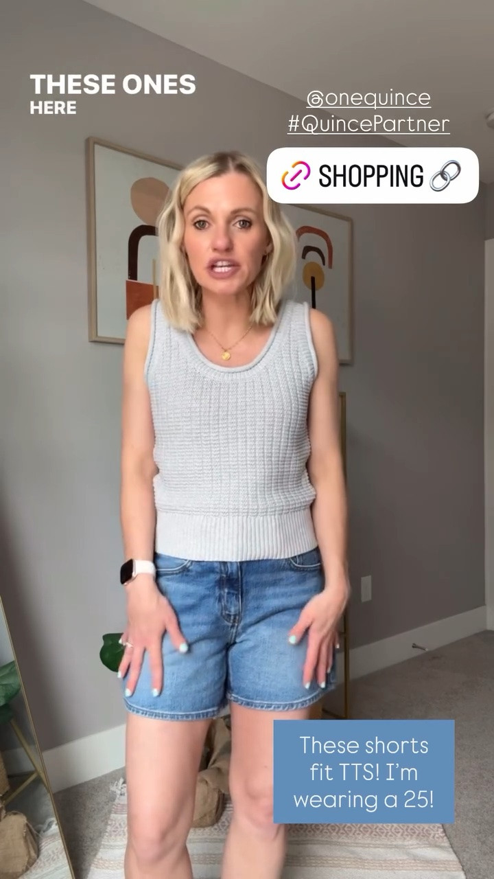These Bella stretch denim shorts will be your new favorite pair of shorts this summer! They are stretchy and super comfortable! I’m wearing a 25! @Quince #QuincePartner

#LTKOver40 #LTKPetite #LTKSeasonal