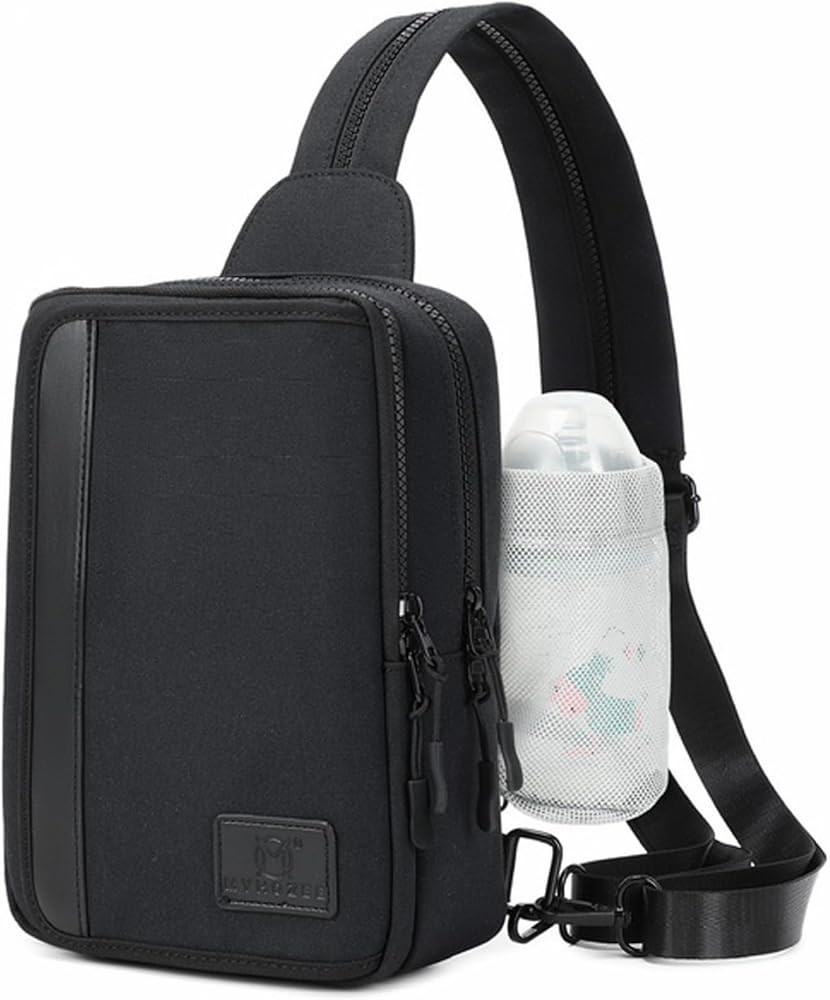 MYHOZEE Sling Bag Crossbody Backpack Purse - 2 in 1 Nylon Cross Body Bag Diaper with Wipes Pouch,... | Amazon (US)