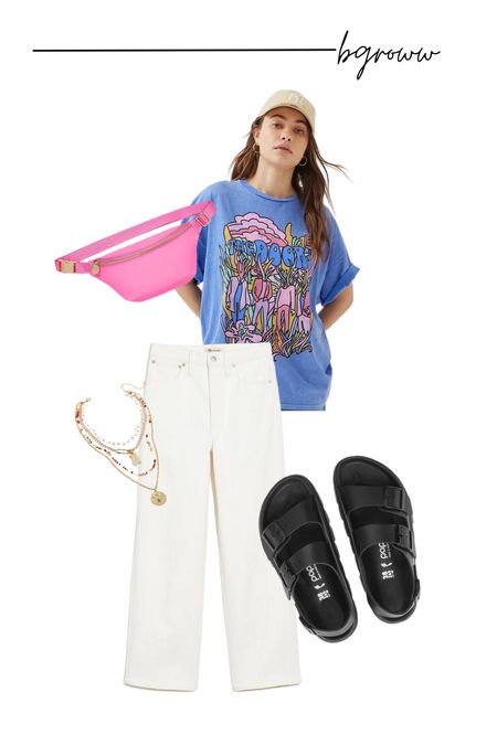 Colorful Spring outfit inspo
Outfit ideas 
Platform sandals
White pants
Wide leg
Graphic tee 


#LTKunder100 #LTKstyletip #LTKFind