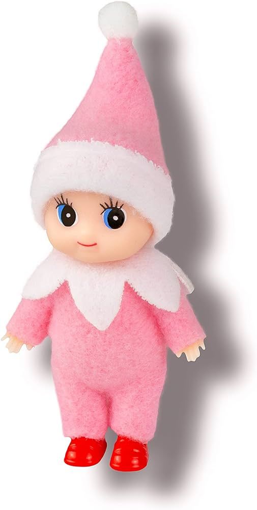 LitoMagic Christmas Baby Elf in Pink Jumpsuit | Amazon (US)