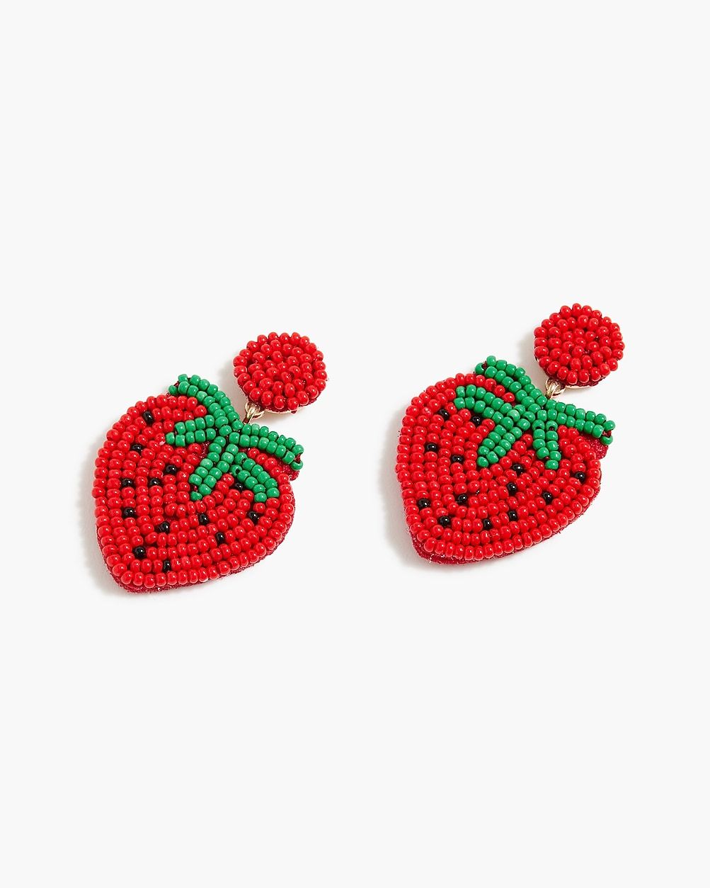 Strawberry beaded earrings | J.Crew Factory