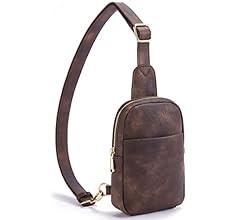 Small Sling Bag for Women Leather Crossbody Fanny Packs Chest Bag for Women | Amazon (US)
