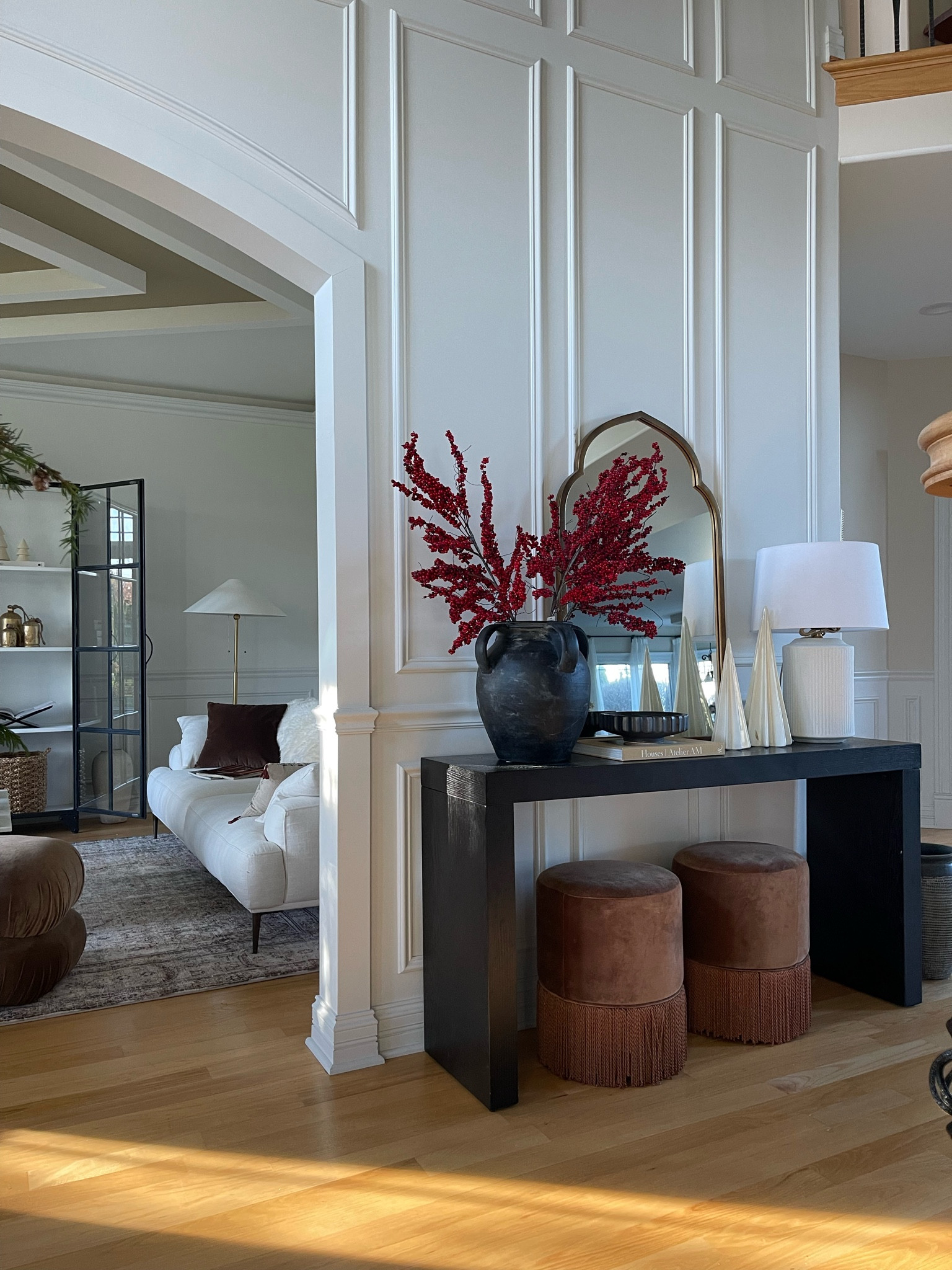 Entryway console styled for the Holidays! I love these red berry branches. I may or may not add some greenery to them later but for now enjoying the pop of color. 

If you are shopping McGee & Co, you can use my code VESNA10 for a discount. 

Holiday decor, Holiday, Christmas tree, living room, sofa, console table, entryway table, mcgee and co, wayfair, wayfair finds, crate & barrel, lamp, Christmas decor, 

#LTKSeasonal #LTKHoliday #LTKhome