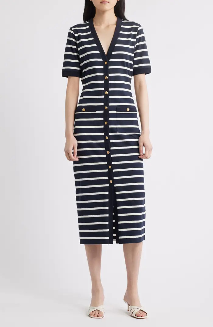 The Striped Sailor Organic Cotton Midi Dress | Nordstrom