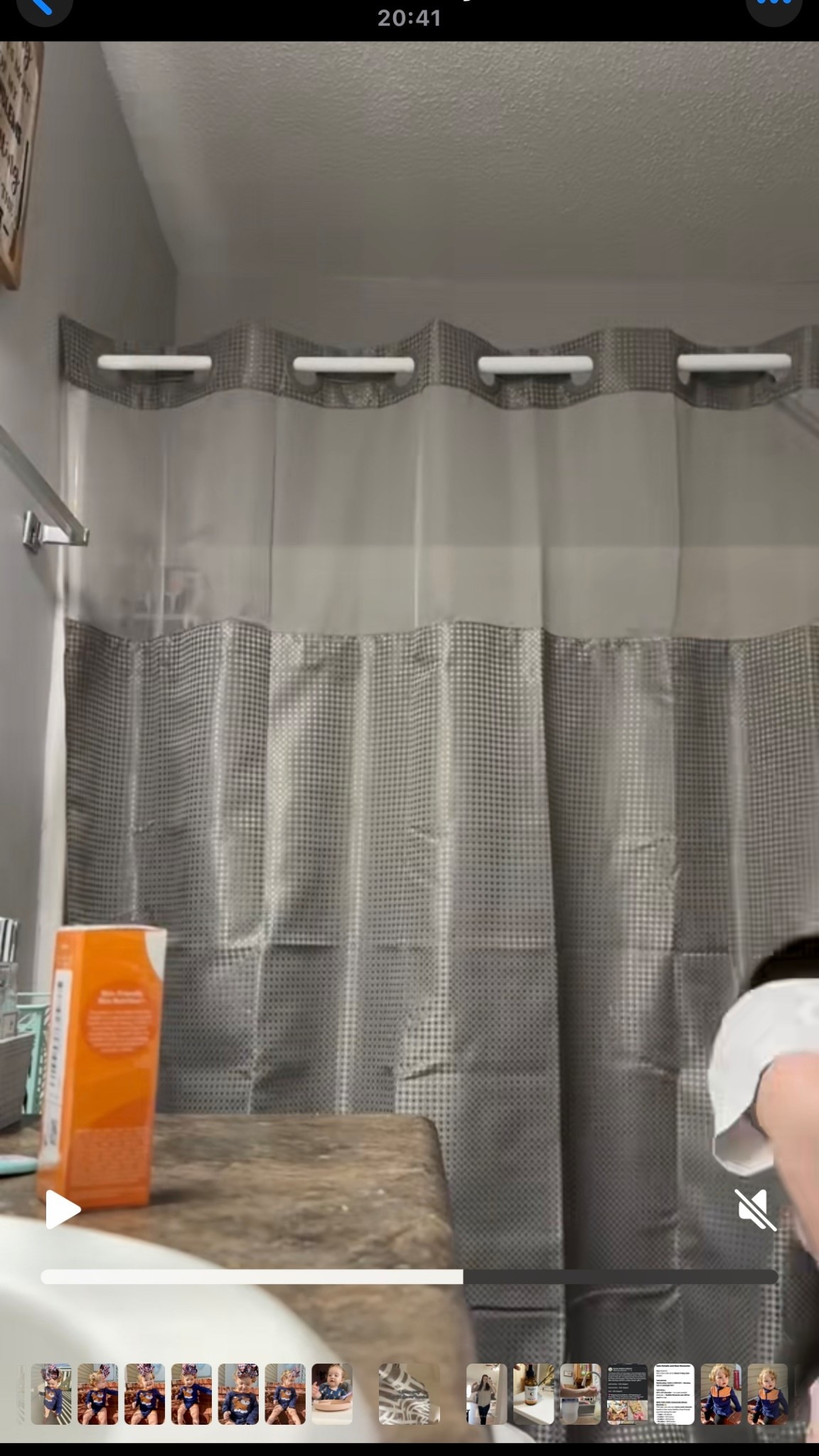 My shower curtain! So easy to take down and liner comes off to wash!

#LTKCyberWeek #LTKselfcare #LTKHome