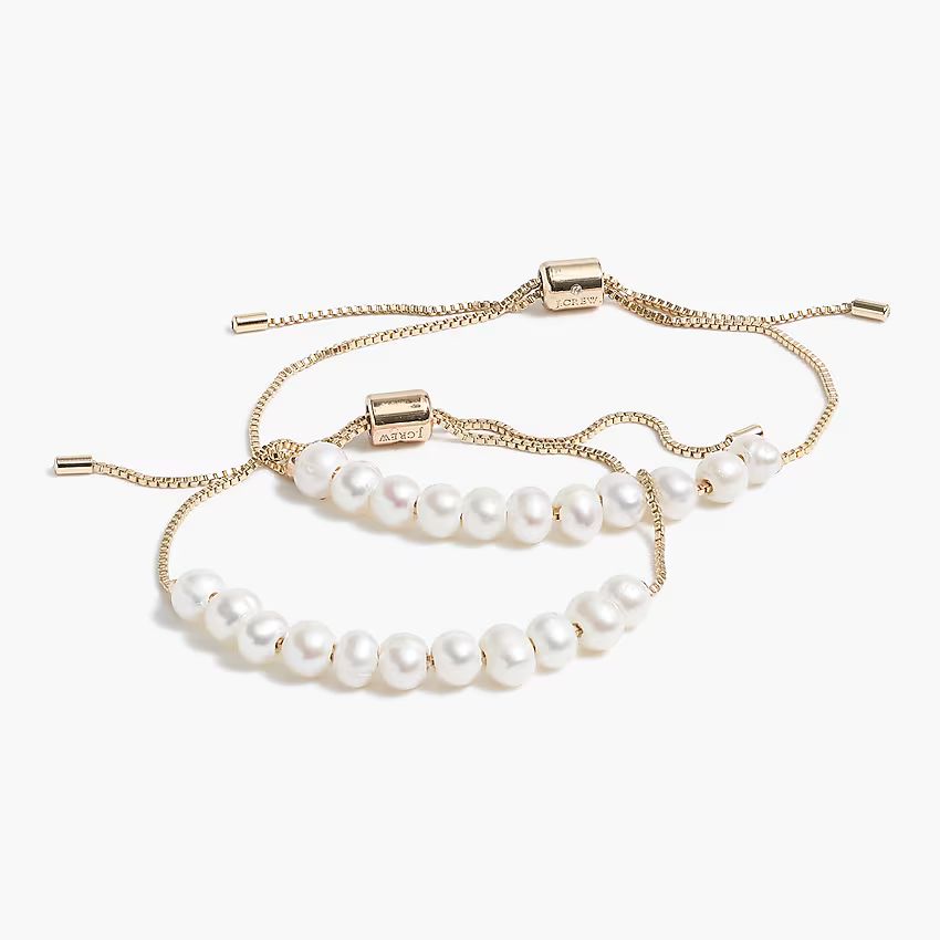 Freshwater pearl bracelet set of two | J.Crew Factory
