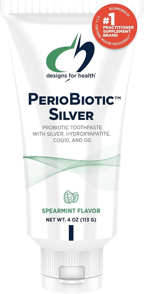 Designs for Health PerioBiotic Silver Hydroxyapatite Toothpaste - Fluoride Free Toothpaste with O... | Amazon (US)