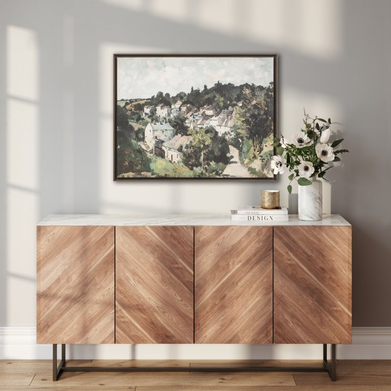 My Texas House Village Visit Framed Wall Art 36x28 | Walmart (US)