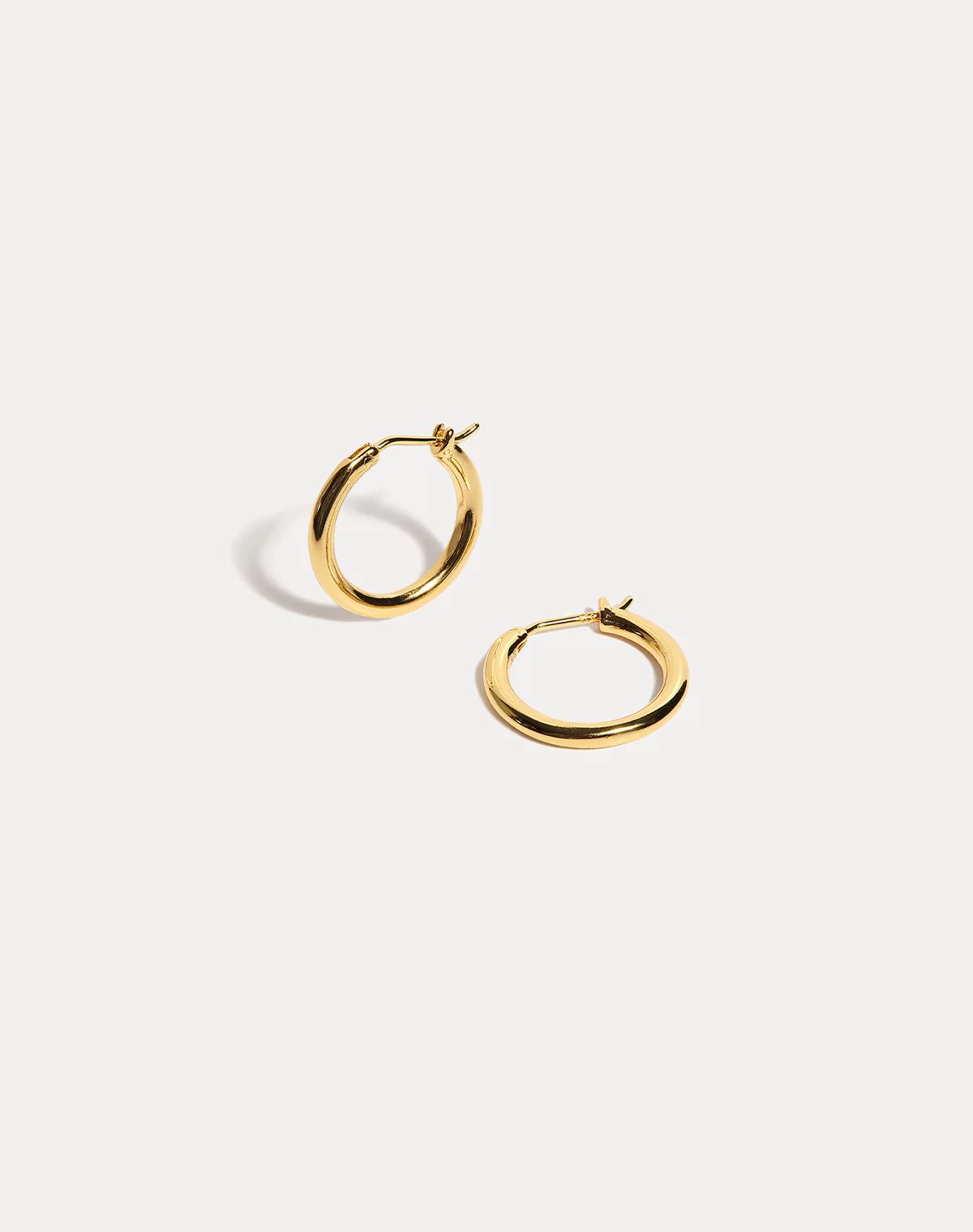 18 Karat Gold Small Medium Hoop Earrings | NUE Hoops